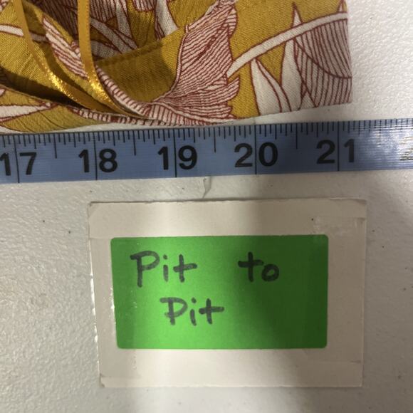 Knox Rose Womens Yellow Red Long Sun Dress L Flutter Sleeve Floral Cottage Core - Picture 9 of 12